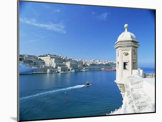 Valletta Viewed Over the Grand Harbour, Malta, Mediterranean-Simon Harris-Mounted Photographic Print