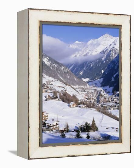 Valley Above Town of Solden in the Austrian Alps,Tirol (Tyrol), Austria, Europe-Richard Nebesky-Framed Premier Image Canvas