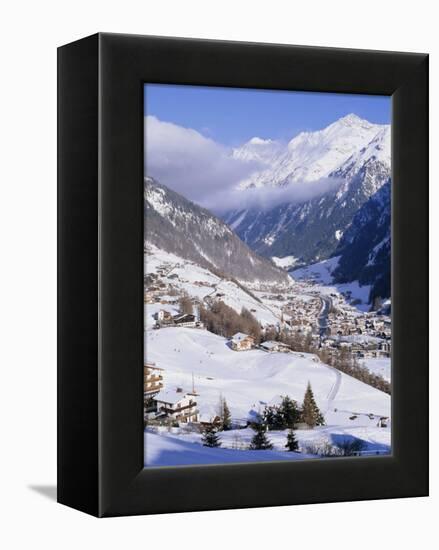 Valley Above Town of Solden in the Austrian Alps,Tirol (Tyrol), Austria, Europe-Richard Nebesky-Framed Premier Image Canvas