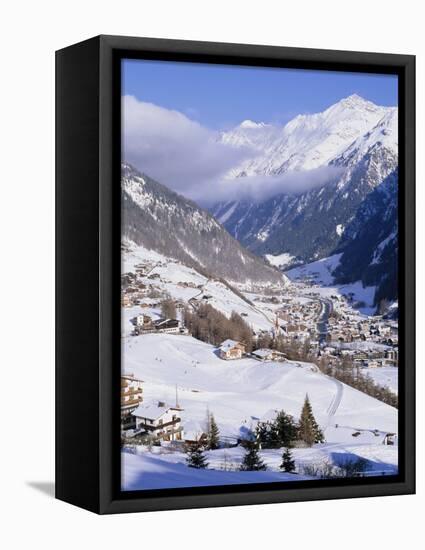 Valley Above Town of Solden in the Austrian Alps,Tirol (Tyrol), Austria, Europe-Richard Nebesky-Framed Premier Image Canvas