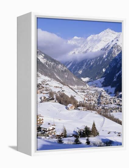 Valley Above Town of Solden in the Austrian Alps,Tirol (Tyrol), Austria, Europe-Richard Nebesky-Framed Premier Image Canvas