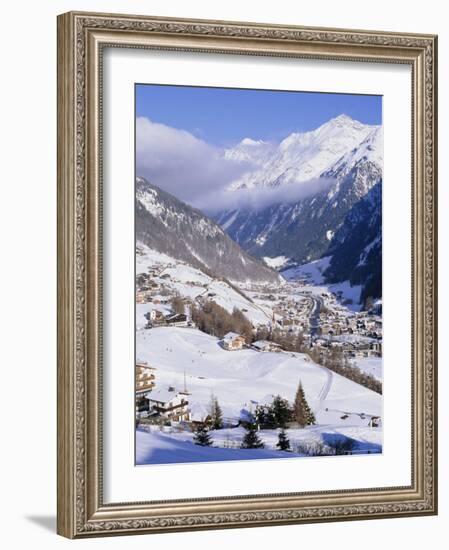 Valley Above Town of Solden in the Austrian Alps,Tirol (Tyrol), Austria, Europe-Richard Nebesky-Framed Photographic Print