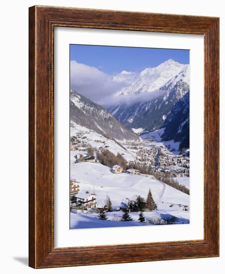 Valley Above Town of Solden in the Austrian Alps,Tirol (Tyrol), Austria, Europe-Richard Nebesky-Framed Photographic Print