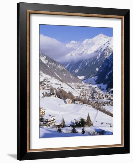 Valley Above Town of Solden in the Austrian Alps,Tirol (Tyrol), Austria, Europe-Richard Nebesky-Framed Photographic Print