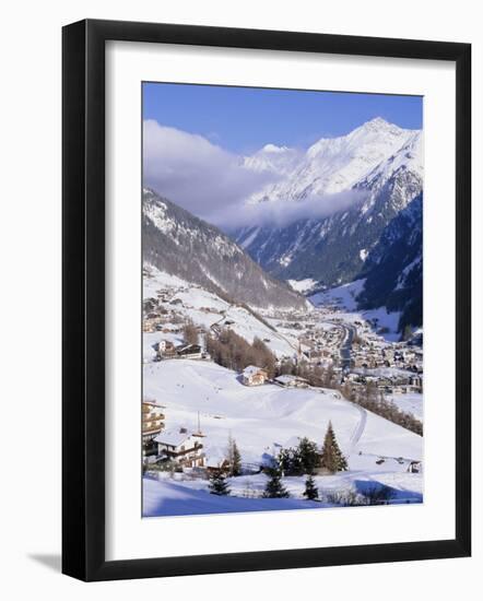 Valley Above Town of Solden in the Austrian Alps,Tirol (Tyrol), Austria, Europe-Richard Nebesky-Framed Photographic Print