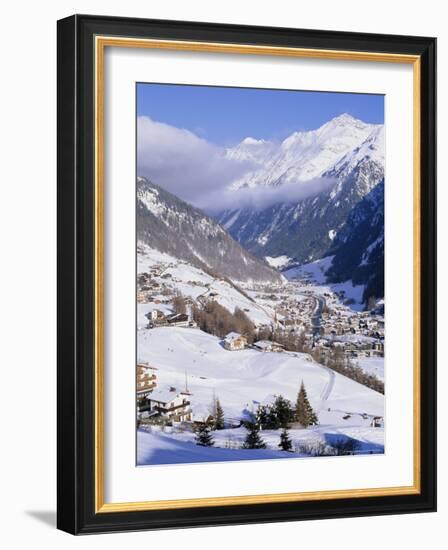 Valley Above Town of Solden in the Austrian Alps,Tirol (Tyrol), Austria, Europe-Richard Nebesky-Framed Photographic Print