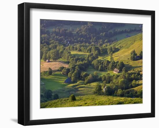 Valley Floor at Dawn, Grange Sous La Neige, Midi-Pyrenees, France-Doug Pearson-Framed Photographic Print