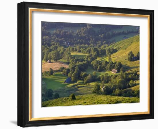 Valley Floor at Dawn, Grange Sous La Neige, Midi-Pyrenees, France-Doug Pearson-Framed Photographic Print