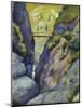 Valley in Tegernse; Schlucht in Tegernse-Auguste Macke-Mounted Giclee Print