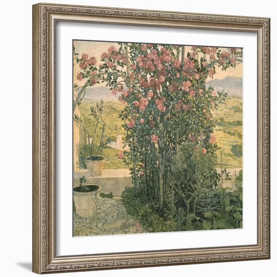 Valley in Umbria-Aleksandr Jakovlevic Golovin-Framed Giclee Print