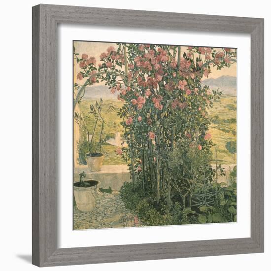 Valley in Umbria-Aleksandr Jakovlevic Golovin-Framed Giclee Print