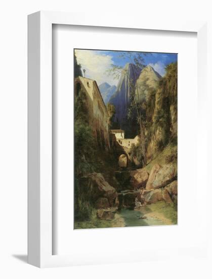 Valley near Amalfi-Karl Blechen-Framed Art Print