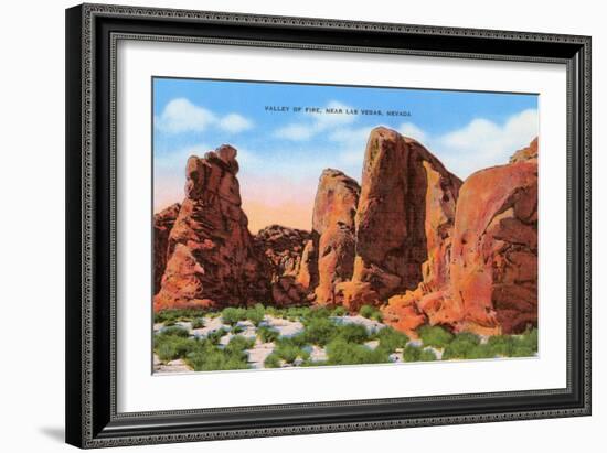 Valley of Fire, Las Vegas, Nevada-null-Framed Art Print