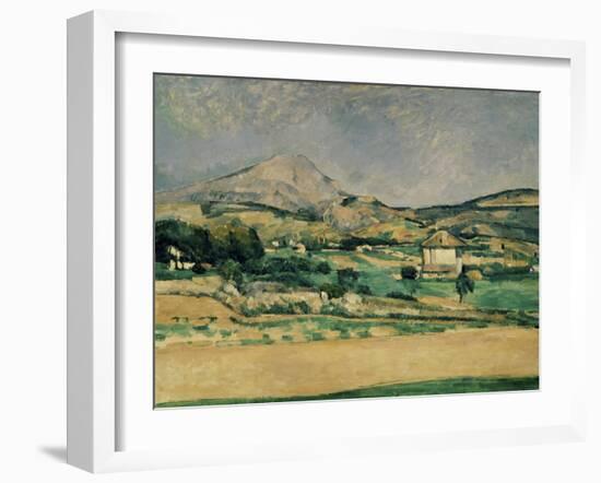 Valley of Mount St. Victoire-Paul Cézanne-Framed Giclee Print