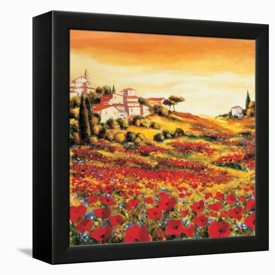 Valley of Poppies-Richard Leblanc-Framed Stretched Canvas