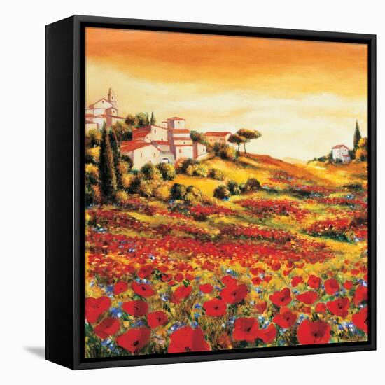 Valley of Poppies-Richard Leblanc-Framed Stretched Canvas