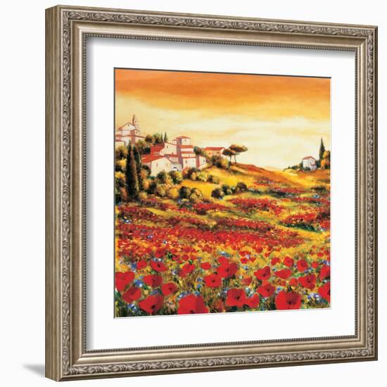 Valley of Poppies-Richard Leblanc-Framed Art Print