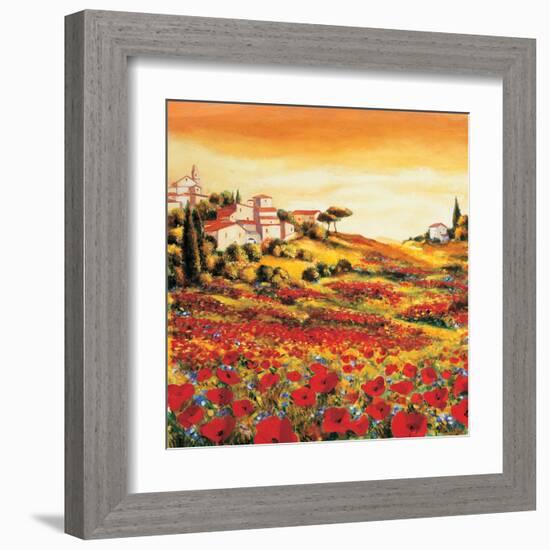 Valley of Poppies-Richard Leblanc-Framed Art Print