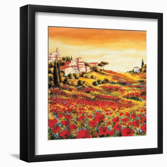 Valley of Poppies-Richard Leblanc-Framed Art Print