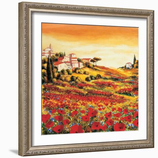 Valley of Poppies-Richard Leblanc-Framed Art Print