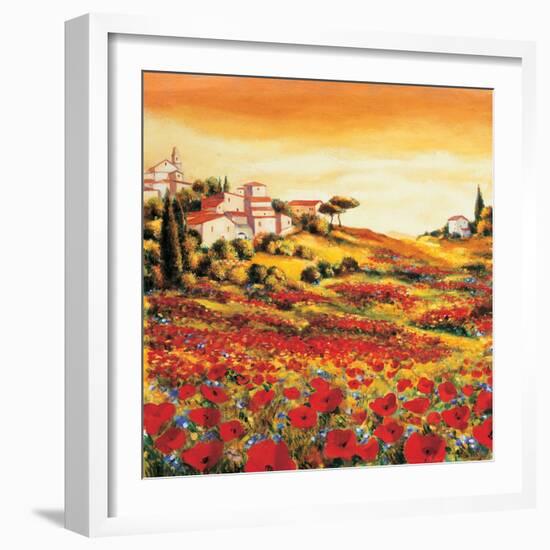 Valley of Poppies-Richard Leblanc-Framed Art Print