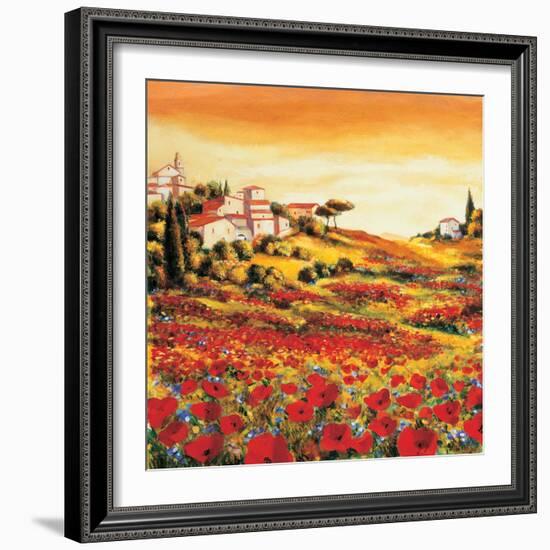 Valley of Poppies-Richard Leblanc-Framed Art Print
