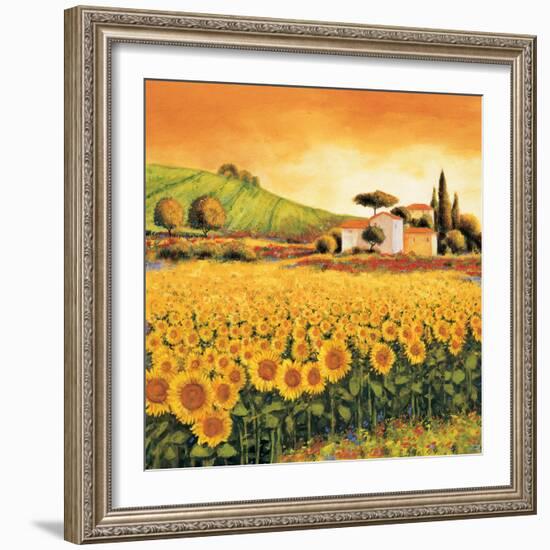 Valley of Sunflowers-Richard Leblanc-Framed Art Print