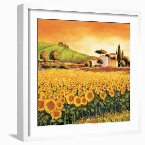 Valley of Sunflowers-Richard Leblanc-Framed Art Print