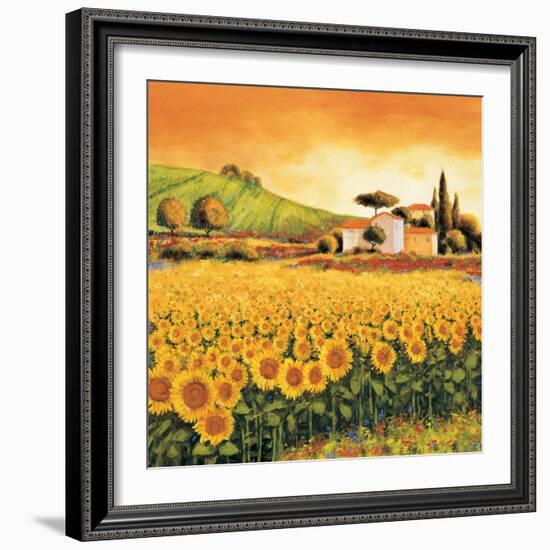 Valley of Sunflowers-Richard Leblanc-Framed Art Print