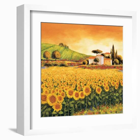 Valley of Sunflowers-Richard Leblanc-Framed Art Print