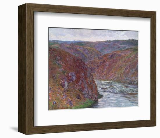 Valley of the Creuse (Gray Day), 1889-Claude Monet-Framed Art Print