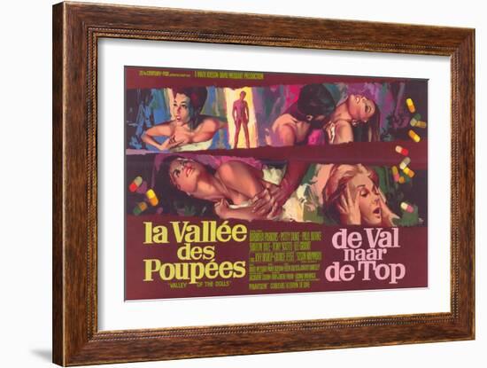 Valley of the Dolls, Belgian Movie Poster, 1967-null-Framed Art Print