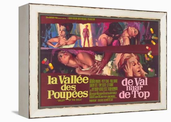 Valley of the Dolls, Belgian Movie Poster, 1967-null-Framed Stretched Canvas