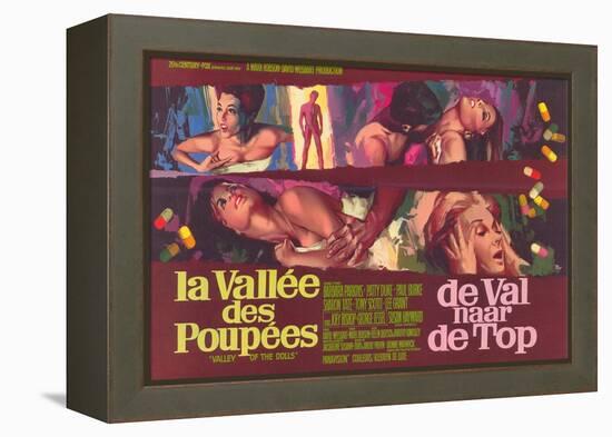Valley of the Dolls, Belgian Movie Poster, 1967-null-Framed Stretched Canvas