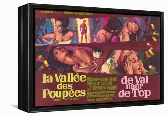 Valley of the Dolls, Belgian Movie Poster, 1967-null-Framed Stretched Canvas