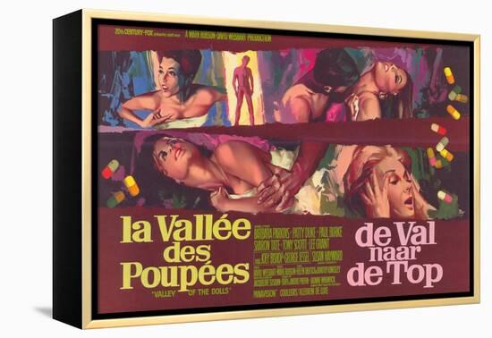 Valley of the Dolls, Belgian Movie Poster, 1967-null-Framed Stretched Canvas