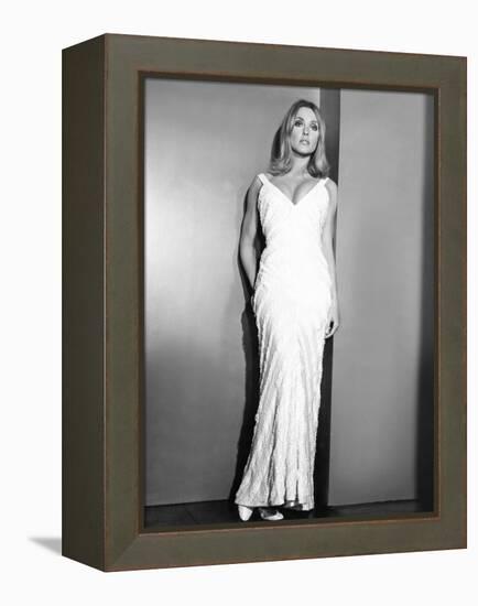 Valley of the Dolls, Sharon Tate, in a Gown by William Travilla, 1967-null-Framed Stretched Canvas