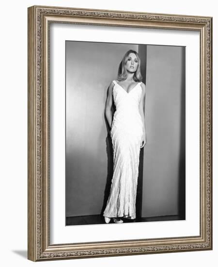 Valley of the Dolls, Sharon Tate, in a Gown by William Travilla, 1967-null-Framed Photo