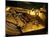 Valley of the Kings, Golden Coffin, Tutankhamun, Egypt-Kenneth Garrett-Mounted Photographic Print