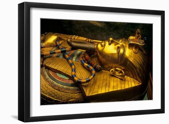 Valley of the Kings, Golden Coffin, Tutankhamun, Which Held His Mummy, Egypt, 2009 (Photo)-Kenneth Garrett-Framed Giclee Print