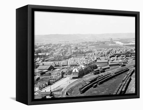 Valley of the Mississippi from Winona, Minn.-null-Framed Stretched Canvas