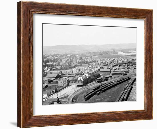 Valley of the Mississippi from Winona, Minn.-null-Framed Photo