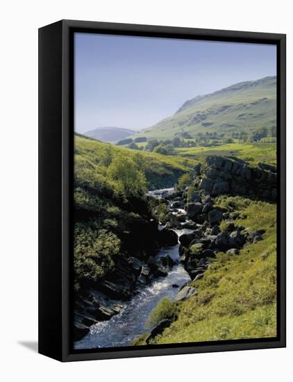 Valley of the River Claerwen in the Cambrian Mountains, Mid-Wales, United Kingdom, Europe-David Hughes-Framed Premier Image Canvas