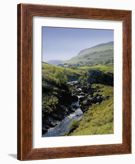 Valley of the River Claerwen in the Cambrian Mountains, Mid-Wales, United Kingdom, Europe-David Hughes-Framed Photographic Print