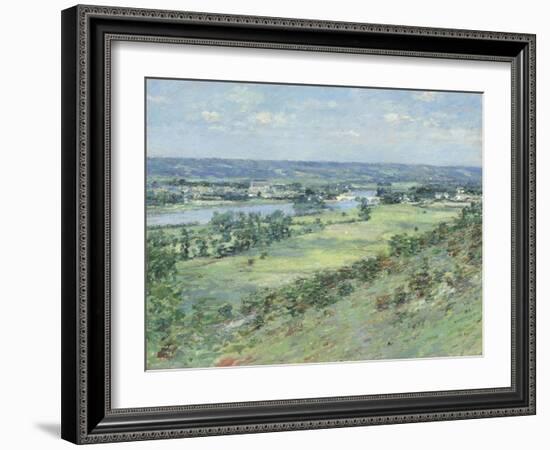 Valley of the Seine, from the Hills of Giverny, 1892-Theodore Robinson-Framed Art Print