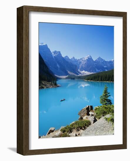 Valley of the Ten Peaks, Lake Moraine, Rocky Mountains, Banff National Park, Alberta, Canada-Hans Peter Merten-Framed Photographic Print