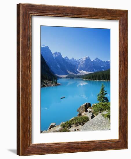 Valley of the Ten Peaks, Lake Moraine, Rocky Mountains, Banff National Park, Alberta, Canada-Hans Peter Merten-Framed Photographic Print