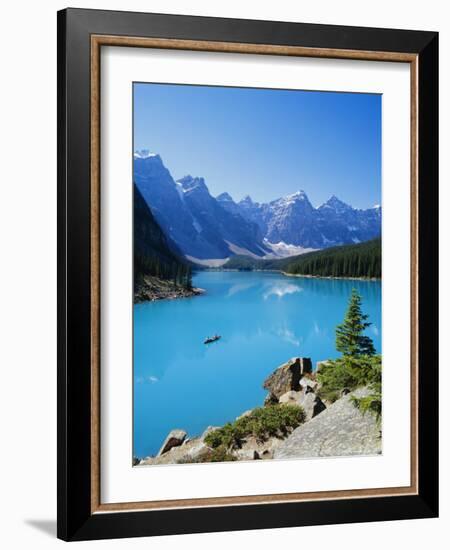 Valley of the Ten Peaks, Lake Moraine, Rocky Mountains, Banff National Park, Alberta, Canada-Hans Peter Merten-Framed Photographic Print