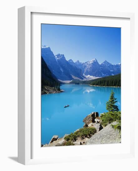 Valley of the Ten Peaks, Lake Moraine, Rocky Mountains, Banff National Park, Alberta, Canada-Hans Peter Merten-Framed Photographic Print