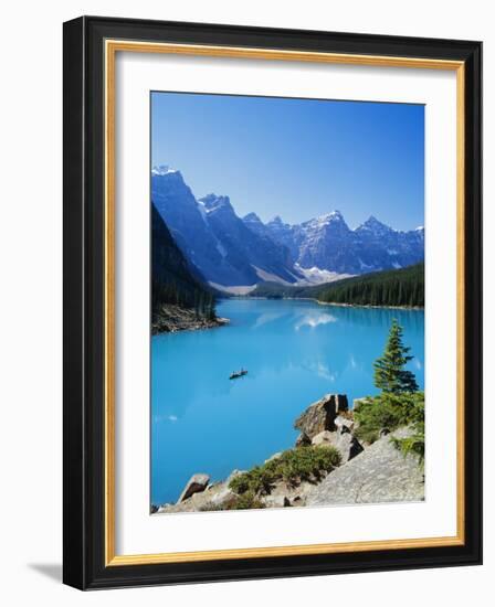 Valley of the Ten Peaks, Lake Moraine, Rocky Mountains, Banff National Park, Alberta, Canada-Hans Peter Merten-Framed Photographic Print